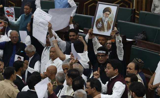 J-K assembly adjourned as chaos erupts over Khamenei death, demand for National Law University